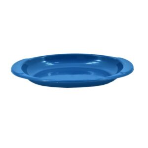 oval plate no. 111 blue