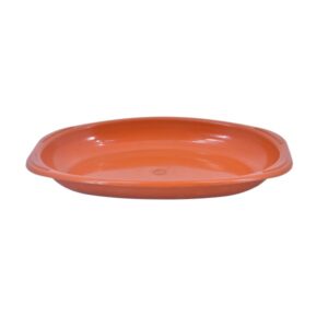 oval plate no. 222 orange