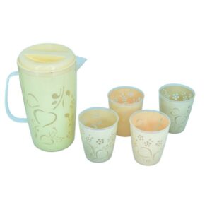 safari jug no. 741 with glasses cream