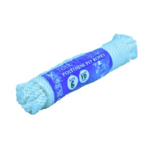 tiger polythene ply rope 6mm 10mtrs white